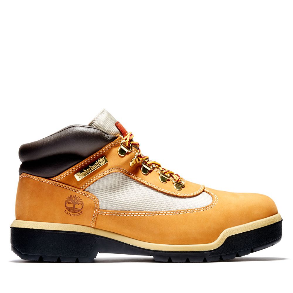 Timberland Αθλητικα Παπουτσια Ανδρικα Καφε/Μαυρα - Waterproof Field Boots - Greece 2105349-CM